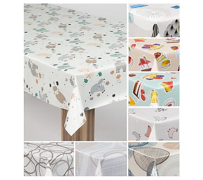 laro Tischdecke laro Wachstuch-Tischdecke Wachstischdecke Gartentischdecke günstig online kaufen