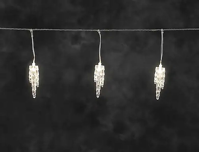 KONSTSMIDE Lichtervorhang »Eiszapfen, Weihnachtsdeko aussen«, mit warmweiße günstig online kaufen