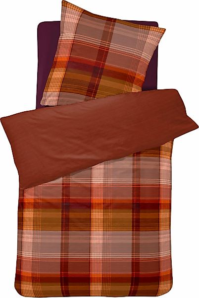 Cinderella Wendebettwäsche "Ponte" 2 Stk. mit Karomuster günstig online kaufen