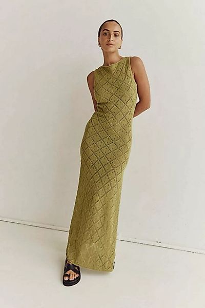 KIKI Strandkleid Sexy langes gestricktes Schlitzkleid für den Strandurlaub günstig online kaufen
