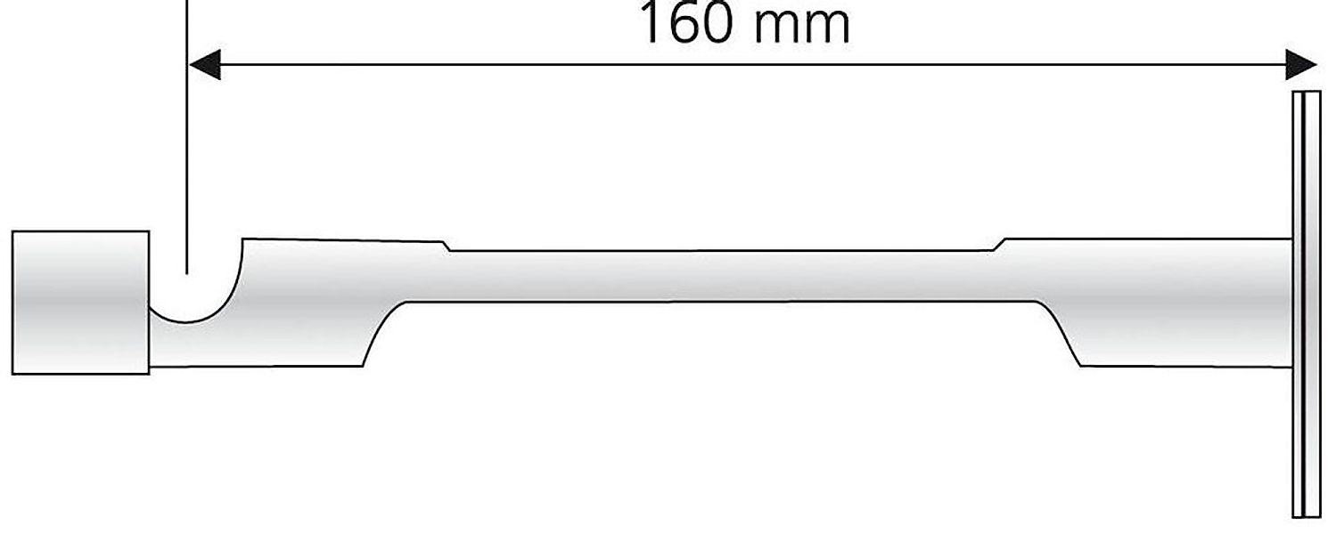 Liedeco Kombiträger, (1 St.), für Flächenvorhangschiene und Gardinenstangen günstig online kaufen