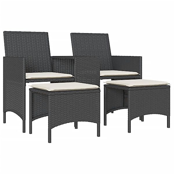 vidaXL Loungesofa Gartensofa 2-Sitzer mit Tisch günstig online kaufen
