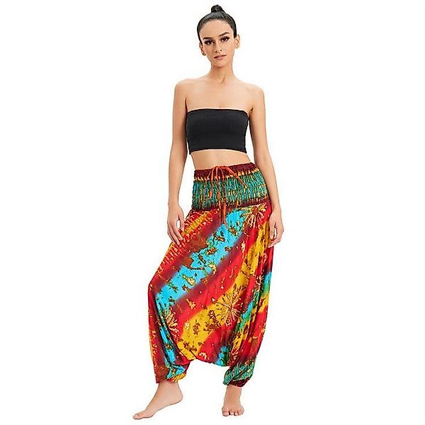YRIIOMO Loungepants Bequeme und stilvolle Yogahose mit einzigartigem Boho M günstig online kaufen