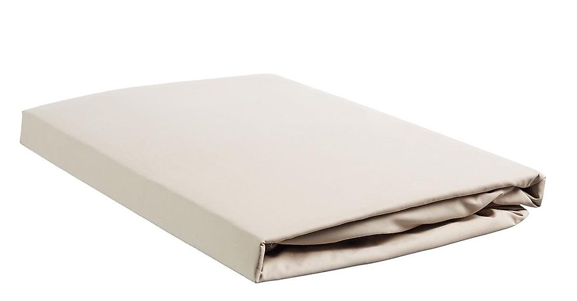 Ambiante Spannbettlaken Spannbettlaken Baumwoll Uni HL Sand 80x200 natur, B günstig online kaufen