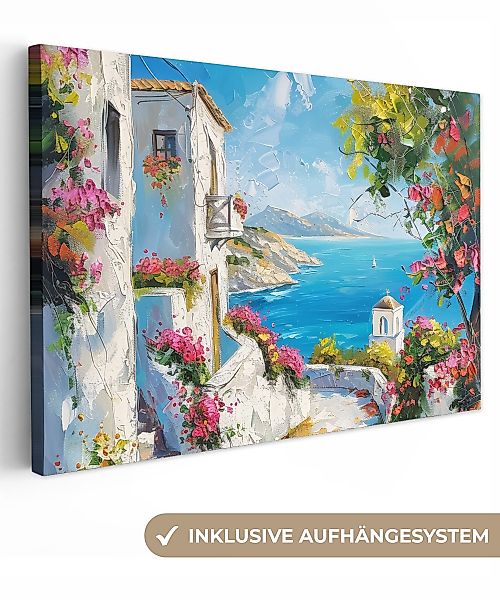 OneMillionCanvasses® Leinwandbild Landschaft - Blumen - günstig online kaufen