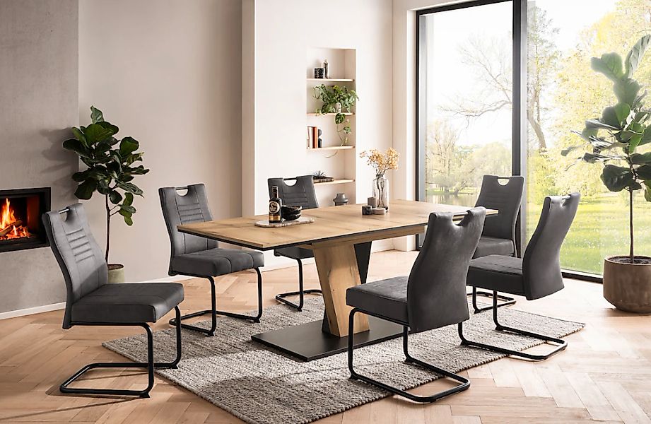 OTTO home Essgruppe ""Altona", Esstisch ausziehbar plus 6 Stühle, TOPSELLER günstig online kaufen