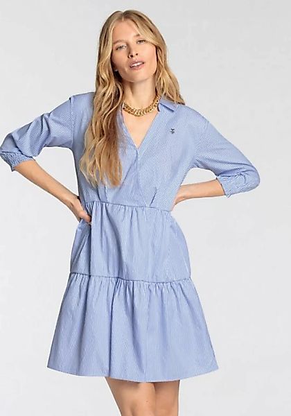 DELMAO Blusenkleid mit feinen Streifen günstig online kaufen