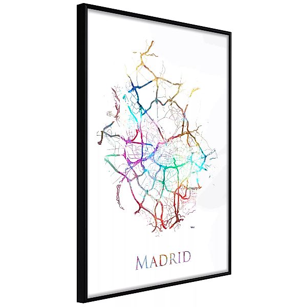Poster - City Map: Madrid (colour) günstig online kaufen