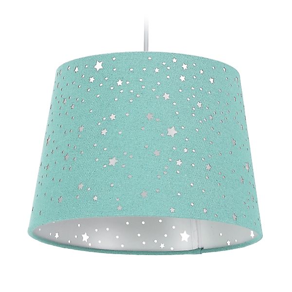 relaxdays Hängeleuchte Kinderzimmerlampe Sterne, Mint günstig online kaufen
