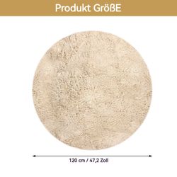 BlingBin Teppich Ø120 cm Hochflor Teppich günstig online kaufen