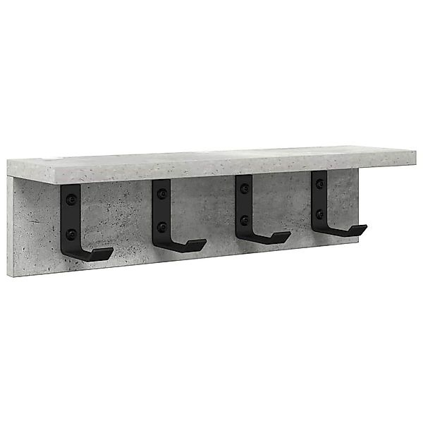 vidaXL Regal Wandmontierter Kleiderständer Betongrau 40 günstig online kaufen