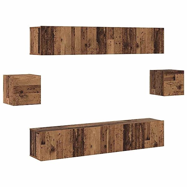 vidaXL 6-Teiliges TV-Schrank-Set Altholz 30,5 x 30 x 30 cm 3393234 günstig online kaufen