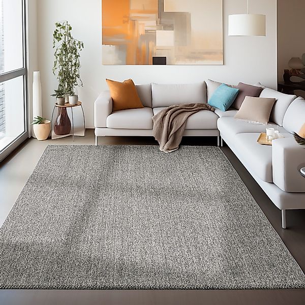 Carpettex Schlingenteppich Unicolor, Rechteckig, Höhe: 7 günstig online kaufen