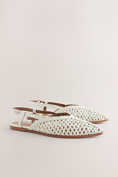 Next Forever Comfort® spitze Leder-Slingbacks Slingsandale günstig online kaufen
