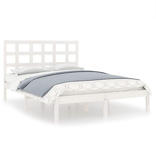 vidaXL Massivholzbett Weiß 200x200 cm1084192 günstig online kaufen