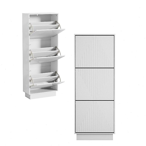 UEV Schuhschrank mit 3 Klappen Schuhregal günstig online kaufen
