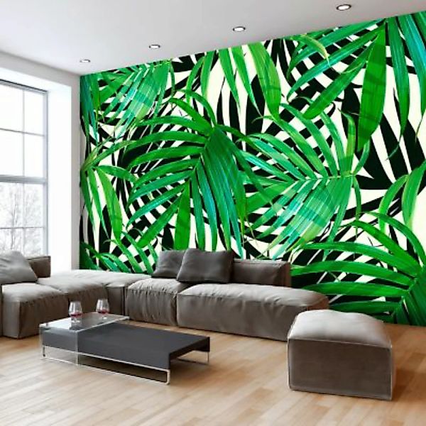 artgeist Fototapete Tropical Leaves mehrfarbig Gr. 350 x 245 günstig online kaufen