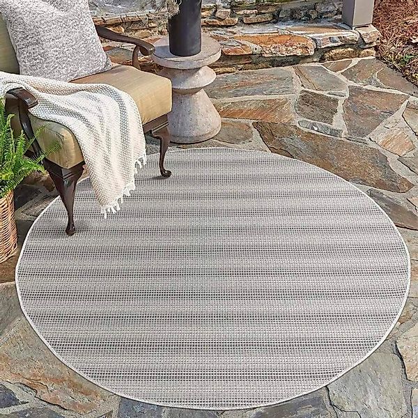 Carpet City Outdoorteppich PALM3471, rund, Höhe: günstig online kaufen