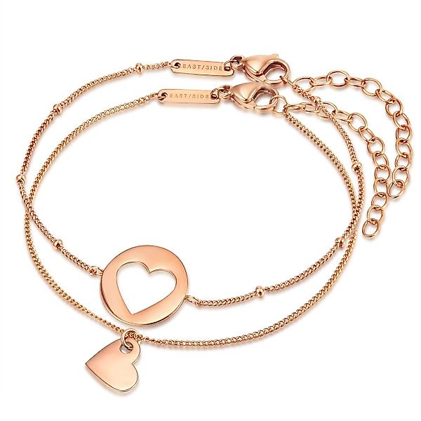 Eastside Edelstahlarmband roségold, 2er Set günstig online kaufen