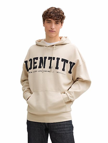 TOM TAILOR Denim Kapuzensweatshirt, mit Statement-Print günstig online kaufen