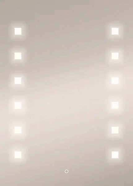 Kristall-Form Leuchtspiegel Capella I 50 cm x 70 cm Rechteckig LED günstig online kaufen