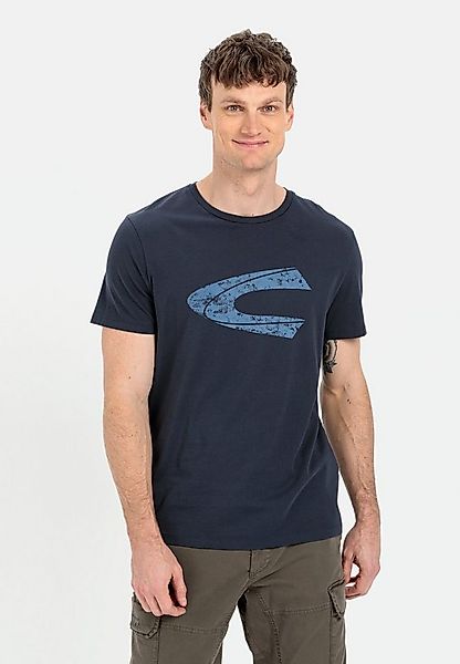 camel active Print-Shirt T-Shirt mit Print aus nachhaltigem Organic Cotton günstig online kaufen