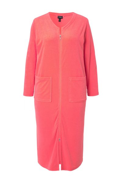 Ulla Popken Bademantel Bademantel Frottee 2-Wege-Reissverschluss günstig online kaufen