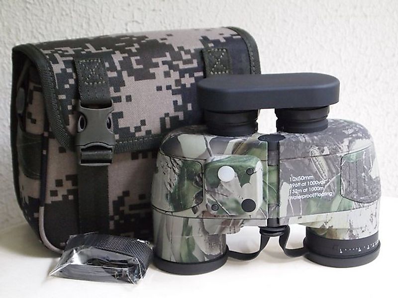 Militär Marine Fernglas 10x50, BAK4 Porro - Prismen, 360° Kompass Fernglas günstig online kaufen