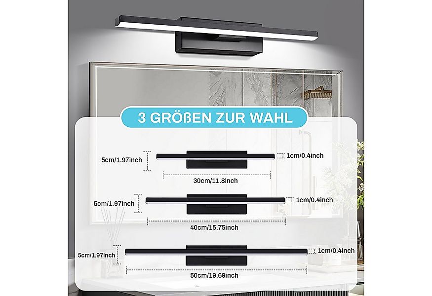 Jibenhome LED Wandleuchte Innen/Außen Aluminium-Wandleuchte 3 Farben Dimmba günstig online kaufen