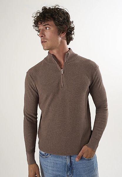 Felix Hardy Stehkragenpullover "Pullover mit halbem Reißverschluss" günstig online kaufen