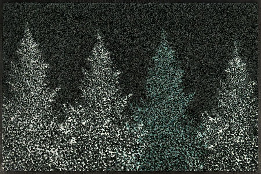 wash+dry by Kleen-Tex Fußmatte "Pine Forest" rechteckig 7 mm Höhe waschbar günstig online kaufen