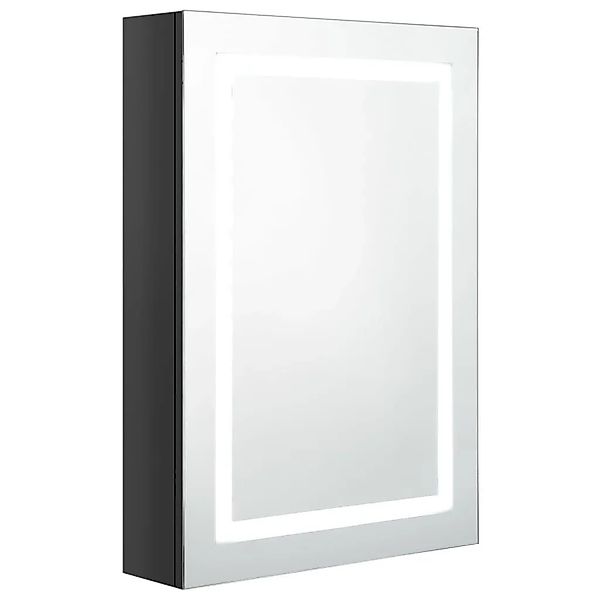 vidaXL LED-Spiegelschrank fürs Bad Glänzend Schwarz 50x13x70 cm 326489 günstig online kaufen