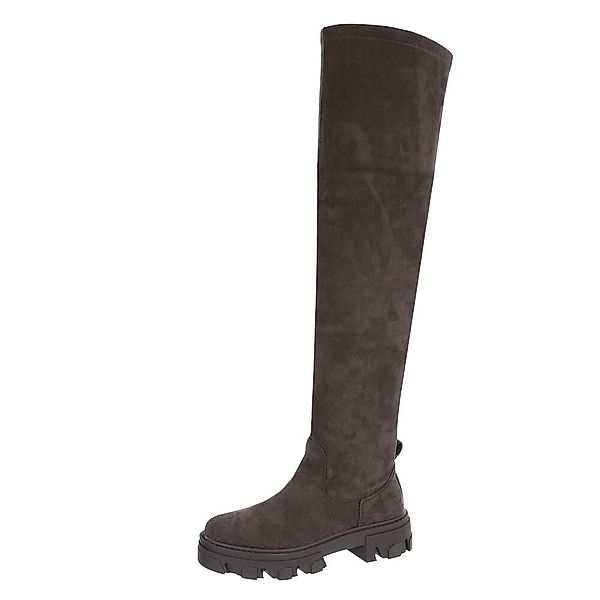 Ital-Design Damen Party & Clubwear Plateaustiefel günstig online kaufen