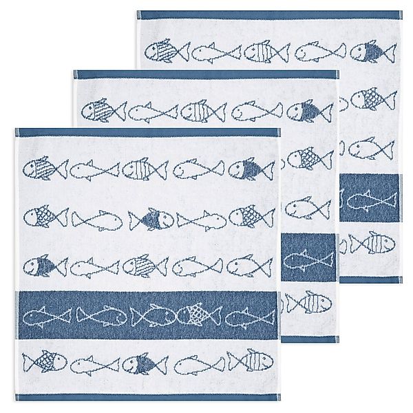 Kracht Geschirrtuch Kiss Fish, (Set, 3-tlg., günstig online kaufen