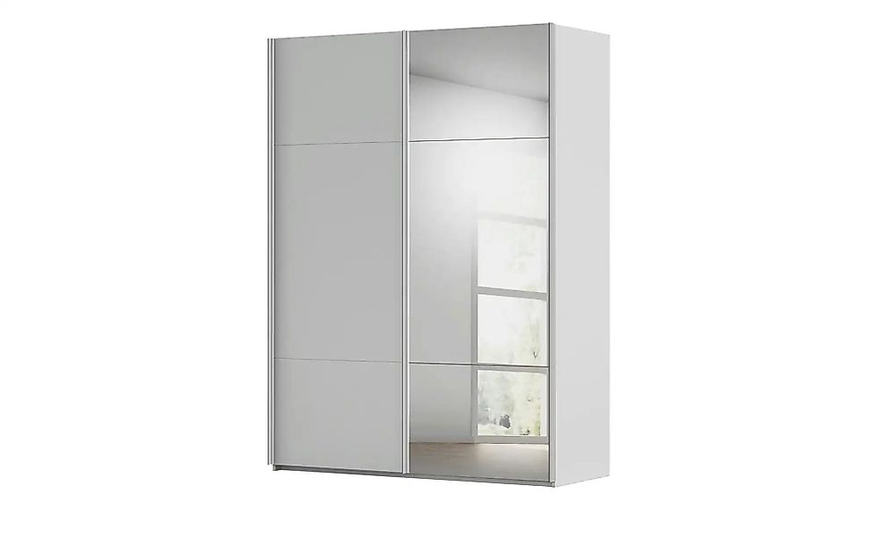 meinSchrank Schwebetürenschrank inklusive Zubehör Regina ¦ grau ¦ Maße (cm) günstig online kaufen