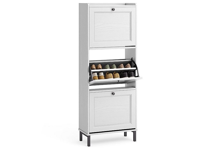 Bealife Schuhschrank Schuhregal Mit 3 Klappen, 118x50cm günstig online kaufen