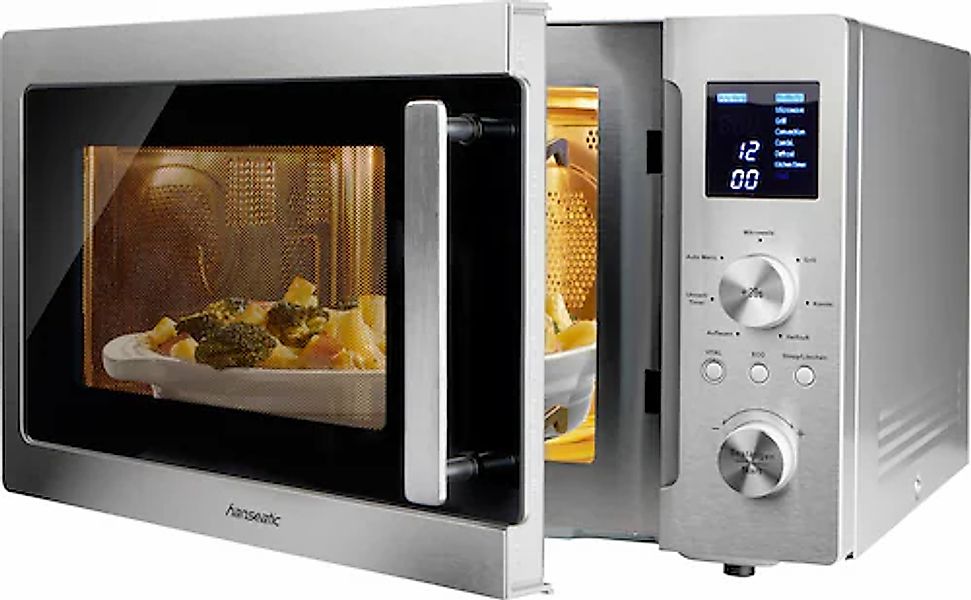 Hanseatic Mikrowelle »15896546«, Grill und Heißluft, 900 W, 3-in-1 Gerät, 4 günstig online kaufen