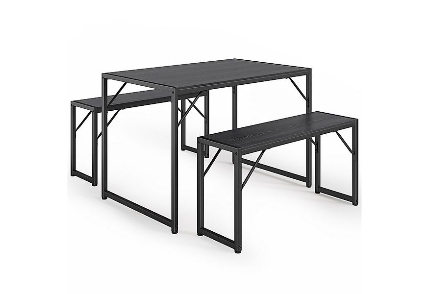 Bealife Essgruppe Set, 3-tlg, Esstisch-Set für 4 Personen mit 2 Bänken günstig online kaufen