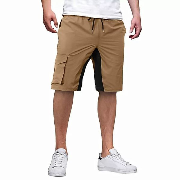 KIKI Shorts Cargo-Shorts, Sommer-Freizeitshorts, Farbblock-Shorts für Herre günstig online kaufen