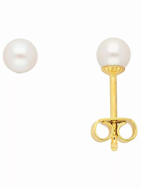 Adelia´s Paar Ohrhänger "585 Gold Ohrringe Ohrstecker", mit Süßwasser Zucht günstig online kaufen