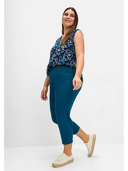 Sheego 7/8-Hose Große Größen mit Gummibund, aus elastischem Twill günstig online kaufen