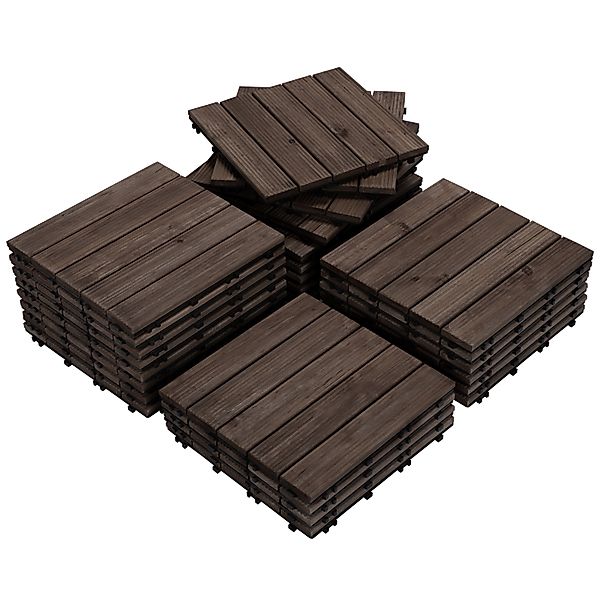 Yaheetech Holzfliesen, 27 Stück 30x30 cm günstig online kaufen