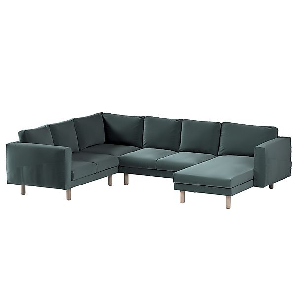 Bezug für Norsborg 5-Sitzer Ecksofa mit Recamiere, smaragdgrün, Norsborg Be günstig online kaufen