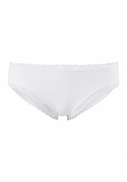 s.Oliver Brasilslip, (Packung, 2 St.), mit modischer Spitze aus Baumwollmis günstig online kaufen