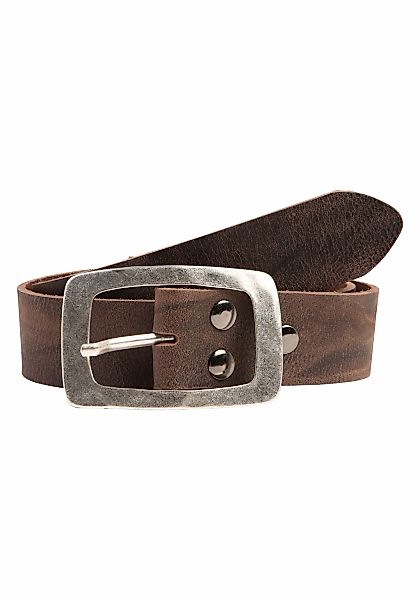 Rettungsring Gürtel Ledergürtel im rustikalen Jeans-Look günstig online kaufen