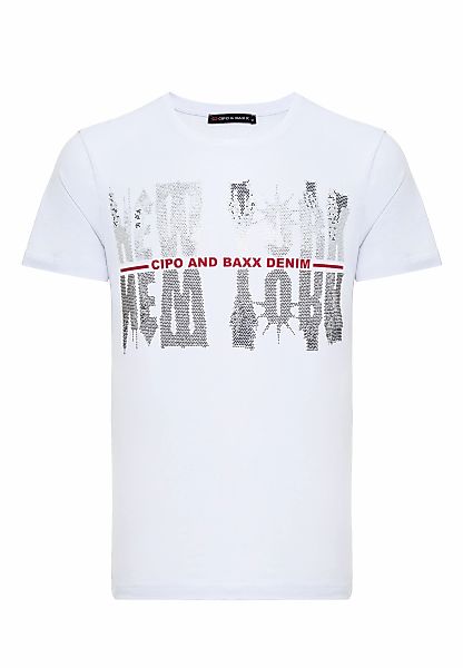 Cipo & Baxx T-Shirt "T-Shirt", mit New York-Motiv günstig online kaufen