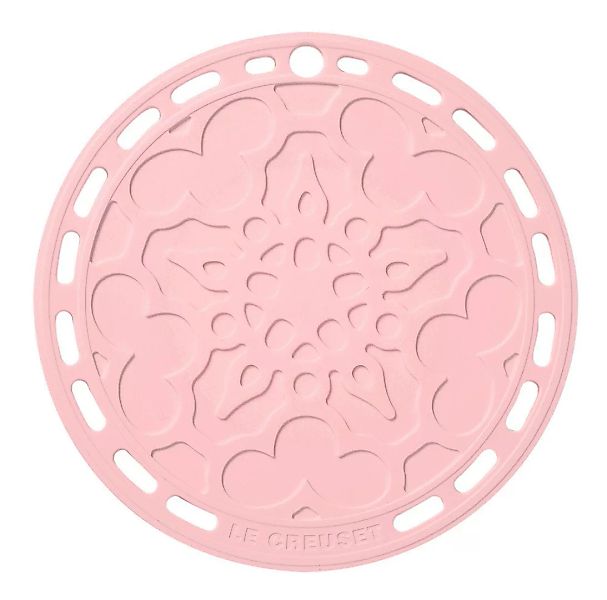 Le Creuset Silikon Untersetzer Tradition Rund Shell Pink 20cm günstig online kaufen