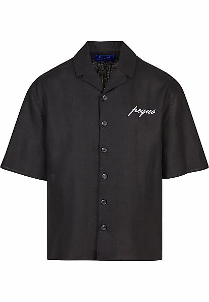 PEQUS Langarmhemd "PEQUS PEQUS Chest Logo Linen Shirt", (1 tlg.) günstig online kaufen
