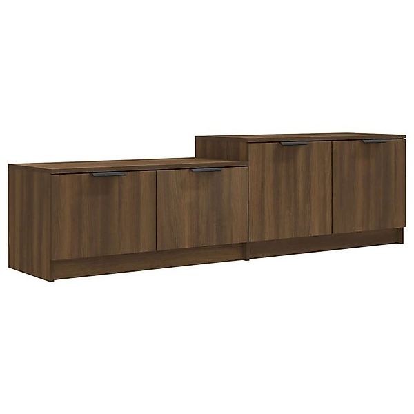 vidaXL TV-Schrank TV-Board Braun Eichen-Optik 158,5x36x45 cm Holzwerkstoff günstig online kaufen