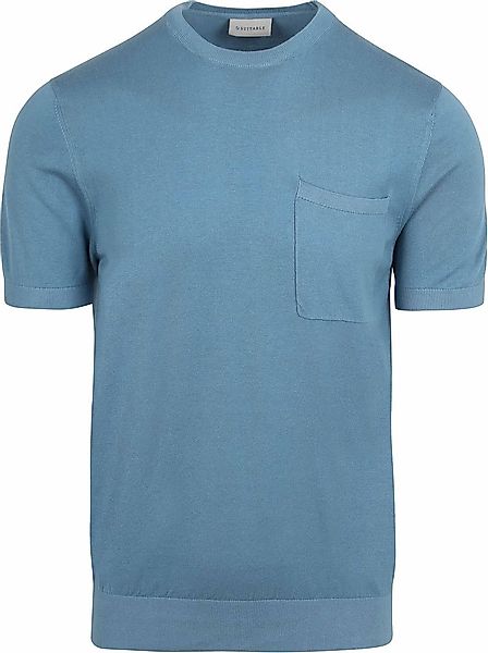 Suitable Knitted T-shirt Pocket Compact Blau - Größe M günstig online kaufen